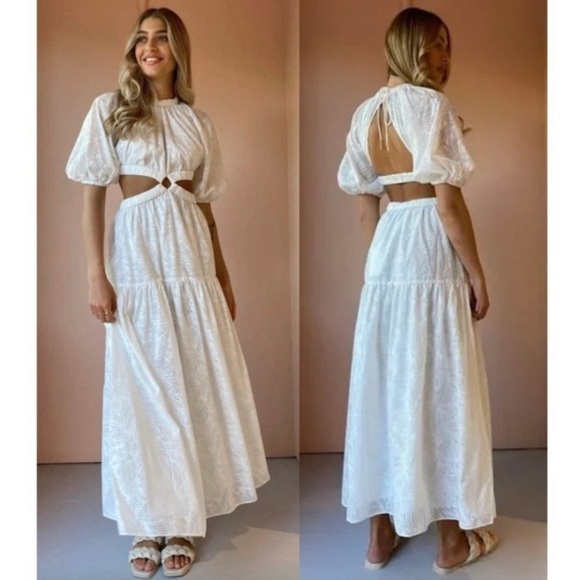 SIGNIFICANT OTHER Skyler Cut- out Dress in Ivory Size US 4 🤍 - Picture 1 of 16